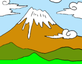 Dibuix Mont Fuji pintat per Eloi Barris Salvatella