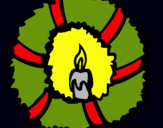 Dibuix Corona de nadal II  pintat per ARNAU 