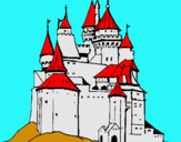 Dibuix Castell medieval pintat per Pol