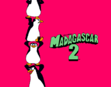 Dibuix Madagascar 2 Pingüins pintat per laura