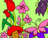 Dibuix Fauna i flora pintat per  silvia