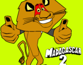Dibuix Madagascar 2 Alex pintat per OLEGUER