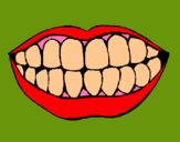 Dibuix Boca i dents pintat per beniopa