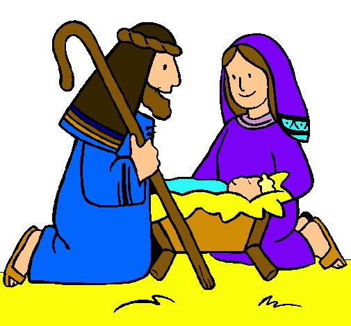 Dibuix Adoren al nen Jesús  pintat per júlia