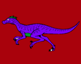 Dibuix Velociraptor  pintat per andrea solè