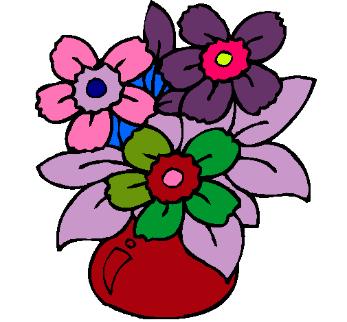 Dibuix Gerro de flors pintat per ELISENDA