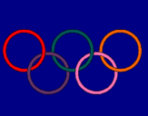 Dibuix Anelles dels jocs olímpics pintat per iris perez
