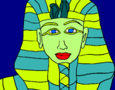 Dibuix Tutankamon pintat per Llusken