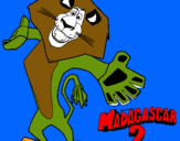 Dibuix Madagascar 2 Alex 2 pintat per deivid