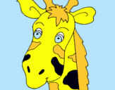 Dibuix Cara de girafa pintat per Genís