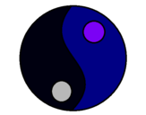 Dibuix Yin i yang pintat per ionut