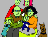 Dibuix Família pintat per royel