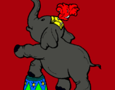 Dibuix Elefant pintat per Claudia I Fortià