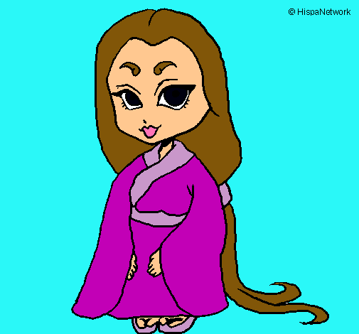 Princesa amb quimono