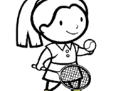 Dibuix Noia tennista pintat per nadia