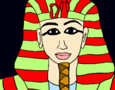 Dibuix Tutankamon pintat per Espinita51