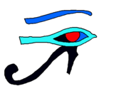 Dibuix Ull Horus pintat per anònim