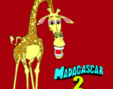 Dibuix Madagascar 2 Melman pintat per ADRIÀ PEDÓS             