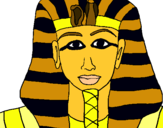 Dibuix Tutankamon pintat per bet
