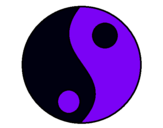 Dibuix Yin i yang pintat per julia