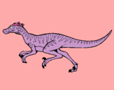Dibuix Velociraptor  pintat per NASSIBA
