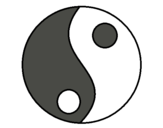 Dibuix Yin i yang pintat per nil