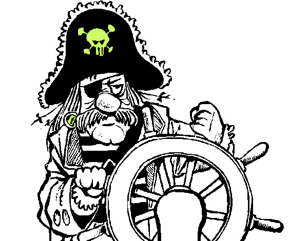 Dibuix Capità pirata pintat per alazne82