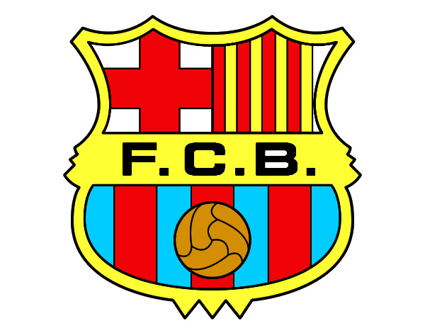 Dibuix Escut del F.C. Barcelona pintat per JOANMARC