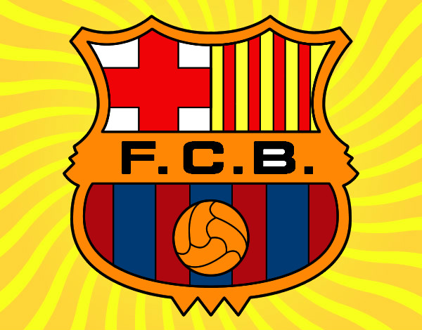 Dibuix Escut del F.C. Barcelona pintat per manellr