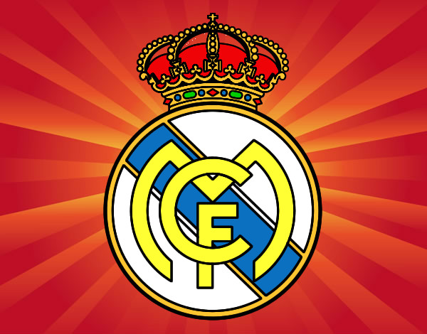 Dibuix Escut del Real Madrid C.F. pintat per xavier