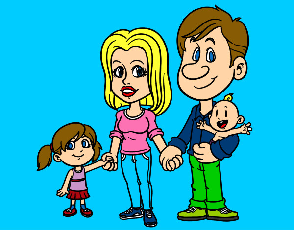 Dibuix Família feliç pintat per Bea642
