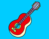 Dibuix Guitarra clàssica pintat per Mariona