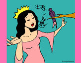 Dibuix Princesa cantant pintat per Bea642