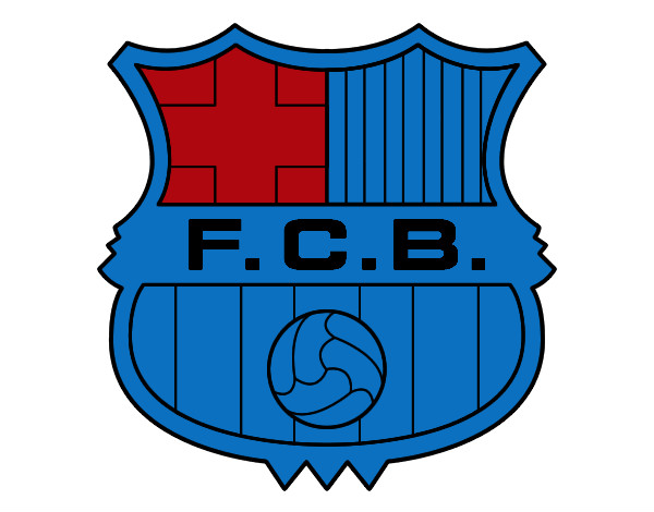 Dibuix Escut del F.C. Barcelona pintat per RogerLamo