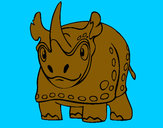 Dibuix Rinoceront  pintat per RogerLamo