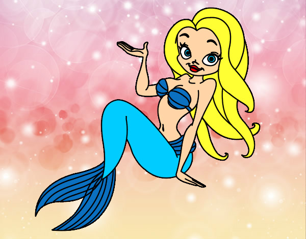 Dibuix Sirena sexy pintat per Bea642