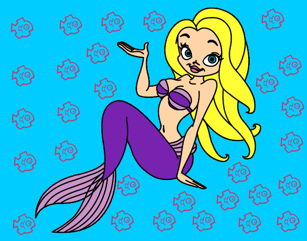 Dibuix Sirena sexy pintat per Frankie