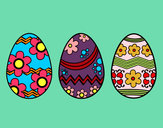 Dibuix Tres ous de pasqua pintat per Bea642