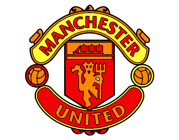 Dibuix Escut de Manchester United FC pintat per eudald