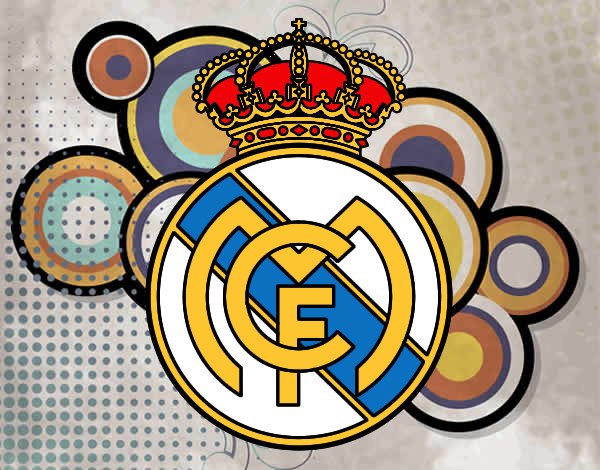 Dibuix Escut del Real Madrid C.F. pintat per JORDI