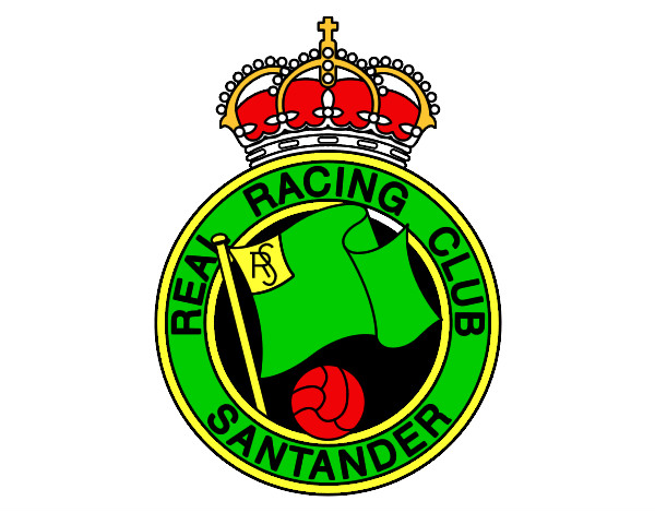 Dibuix Escut del Real Racing Club de Santander pintat per eudald