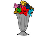 Dibuix Gerro de flors 2a pintat per Sergi
