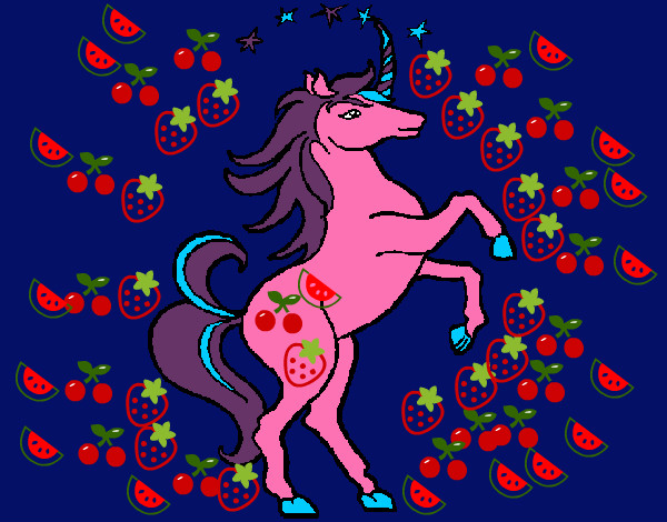 Dibuix Unicorn pintat per ginamandar