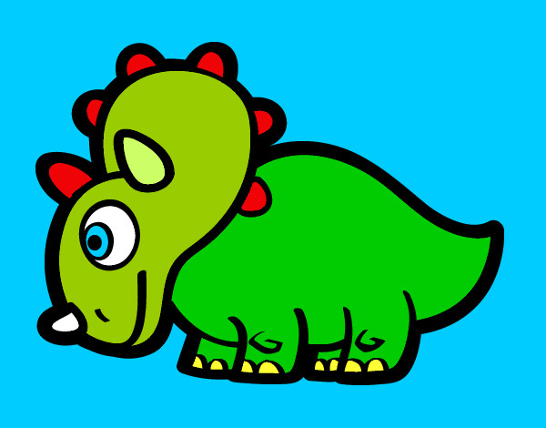 Triceratop feliç