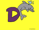 Dibuix Dofí pintat per AURA2008