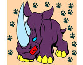 Dibuix Rinoceront II pintat per drakul007