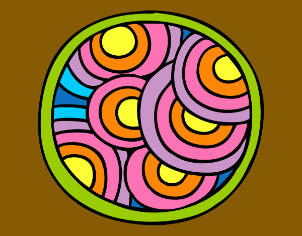 Dibuix Mandala circular pintat per Anie11
