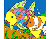Dibuix Peixos pintat per MartinaV