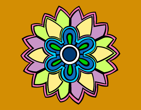 Dibuix Mandala amb forma de flor Weiss pintat per MartinaV