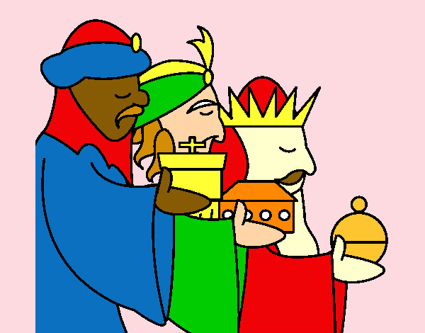 Dibuix Els Reis Mags 3 pintat per francisco
